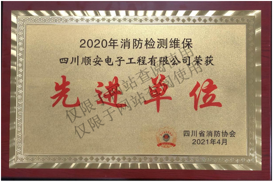 2020年四川省消防协会******单位